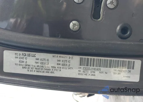 2015 Dodge Challenger Srt 392 из США, поврежденный, VIN 2C3CDZDJ1FH910676